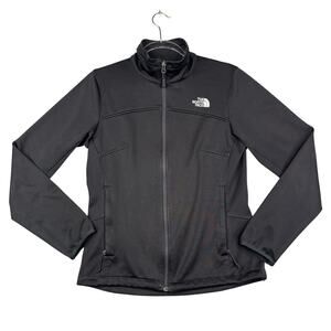 The North Face Women’s Black Softshell Jacket Full Zip Outdoor Coat Small petite